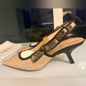 Dior Beige and Black Pumps